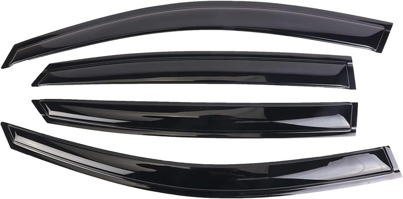 WONSABON Tape-On Window Visors Deflectors Rain Guards 4 Piece Set ‎Compatible with 2013-2019 Ford Escape 94383 - Image 2